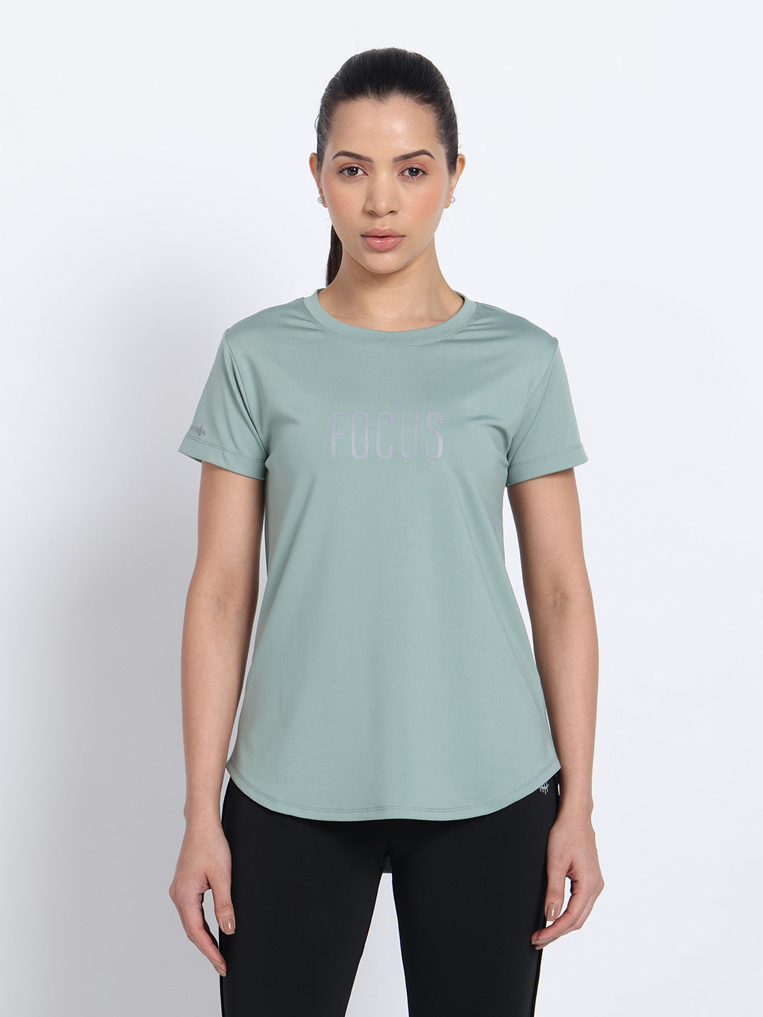Longline Workout T-Shirt – Green