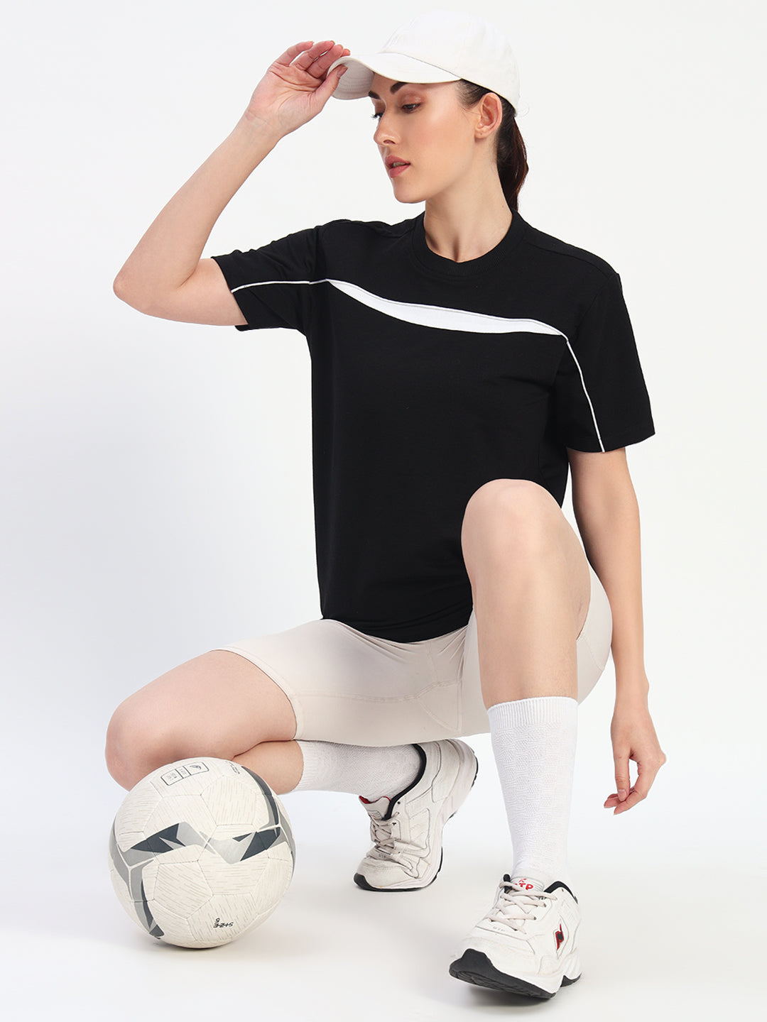 Terry Cotton Workout T-Shirt – Black