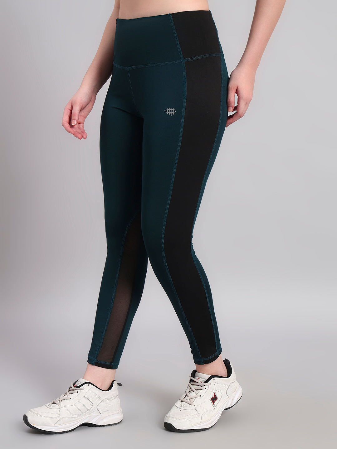Nylon Women High Impact Sport Tight - Royal Green
