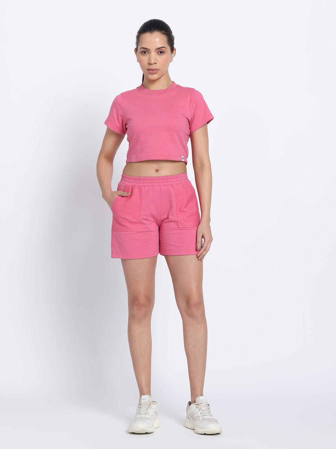NYLON Workout Sort/Top Cotton Pair – Pink