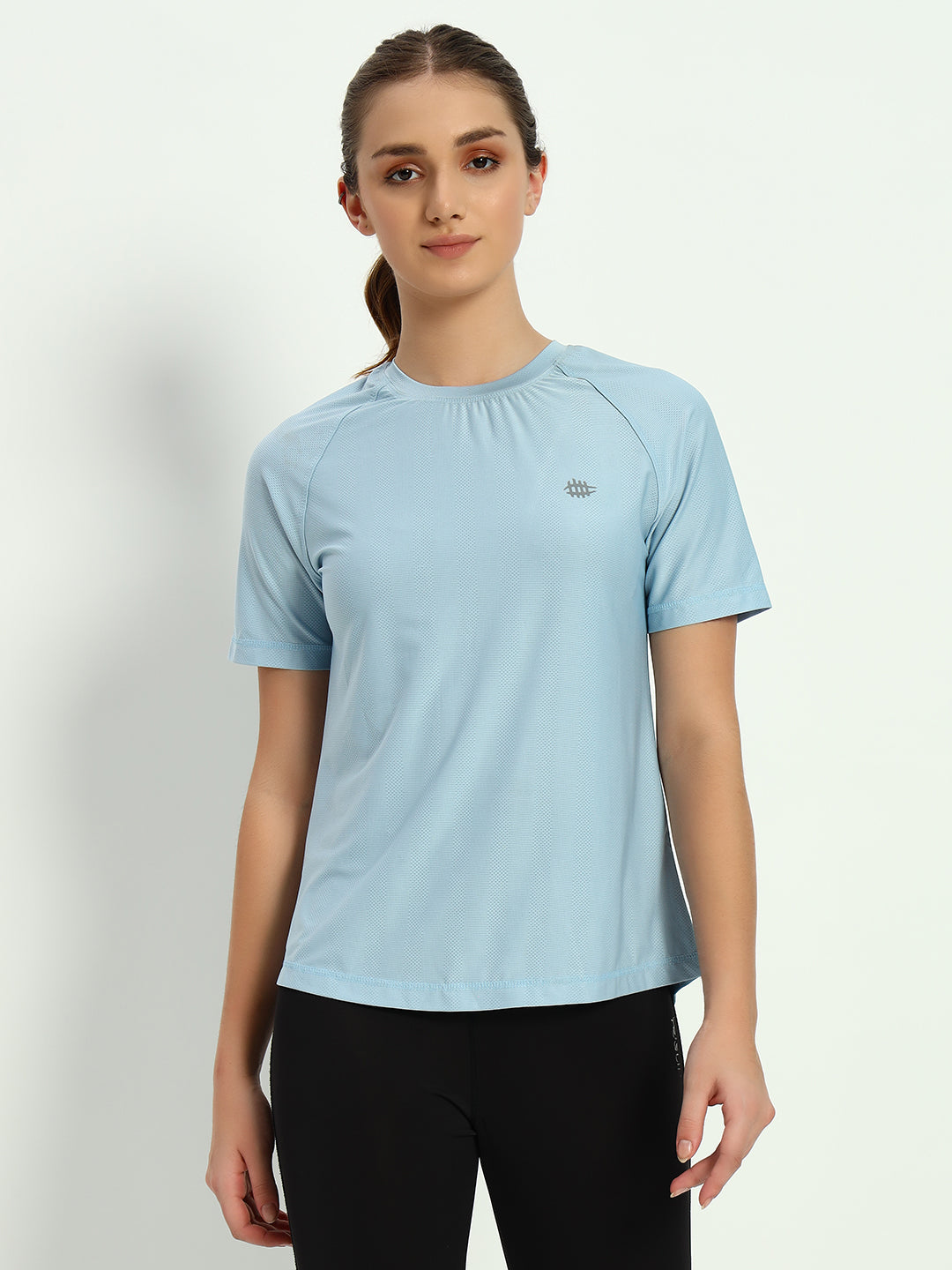 Workout Back Mesh T-Shirt - Sky Blue